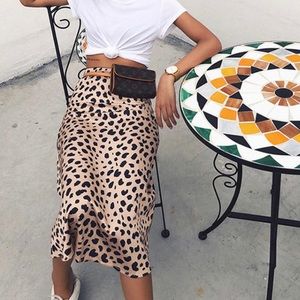 SHEIN Delmatin Print A-line Skirt